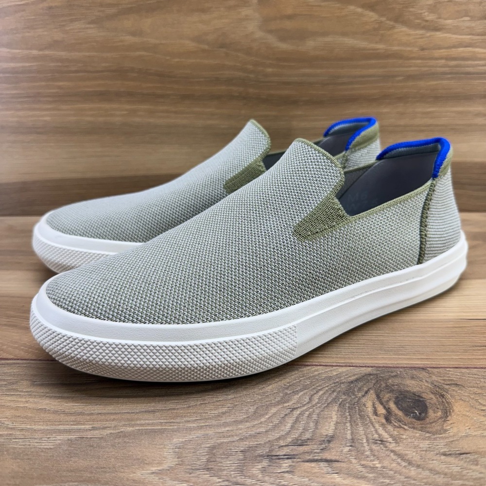 Rothys City Slip On Sneakers Womens 7.5 Green Comfort Flats - Picture 3 of 11